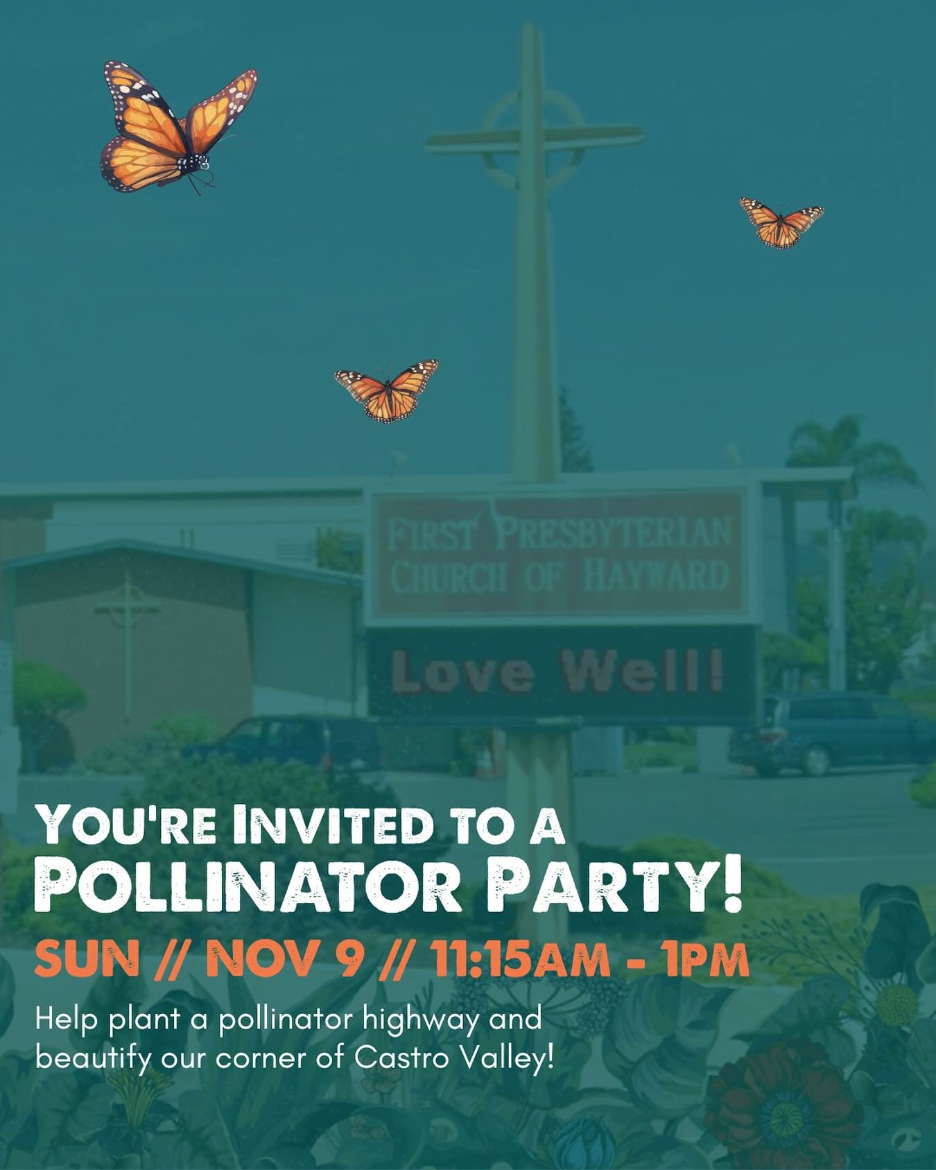It&rsquo;s almost time! Come Sunday and be part of beautifying for our corner of Castro Valley, and helping build the bee highway that keeps all our community thriving! See more events link in bio! #happybees #pollinatorparty #beehighway