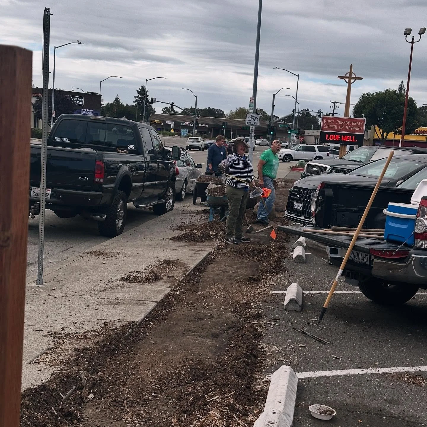 Before! Preparation is underway for tomorrow&rsquo;s Pollinator Party! Stay after worship, or come at 11:15am to be part of the AFTER! #beautifuldirt #happybees #healthycommunity #pollinatorparty