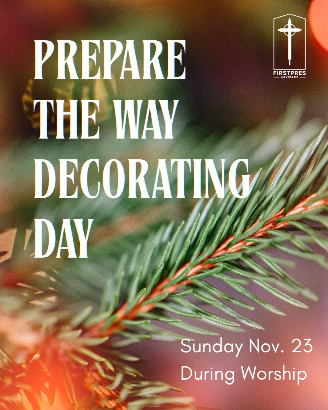 Advent is near! In worship this week we&rsquo;ll prepare with decorations for our sanctuary, and some to take home. Let&rsquo;s seek some light, and where we can&rsquo;t find it, we&rsquo;ll make it for each other. #seeyousunday #create