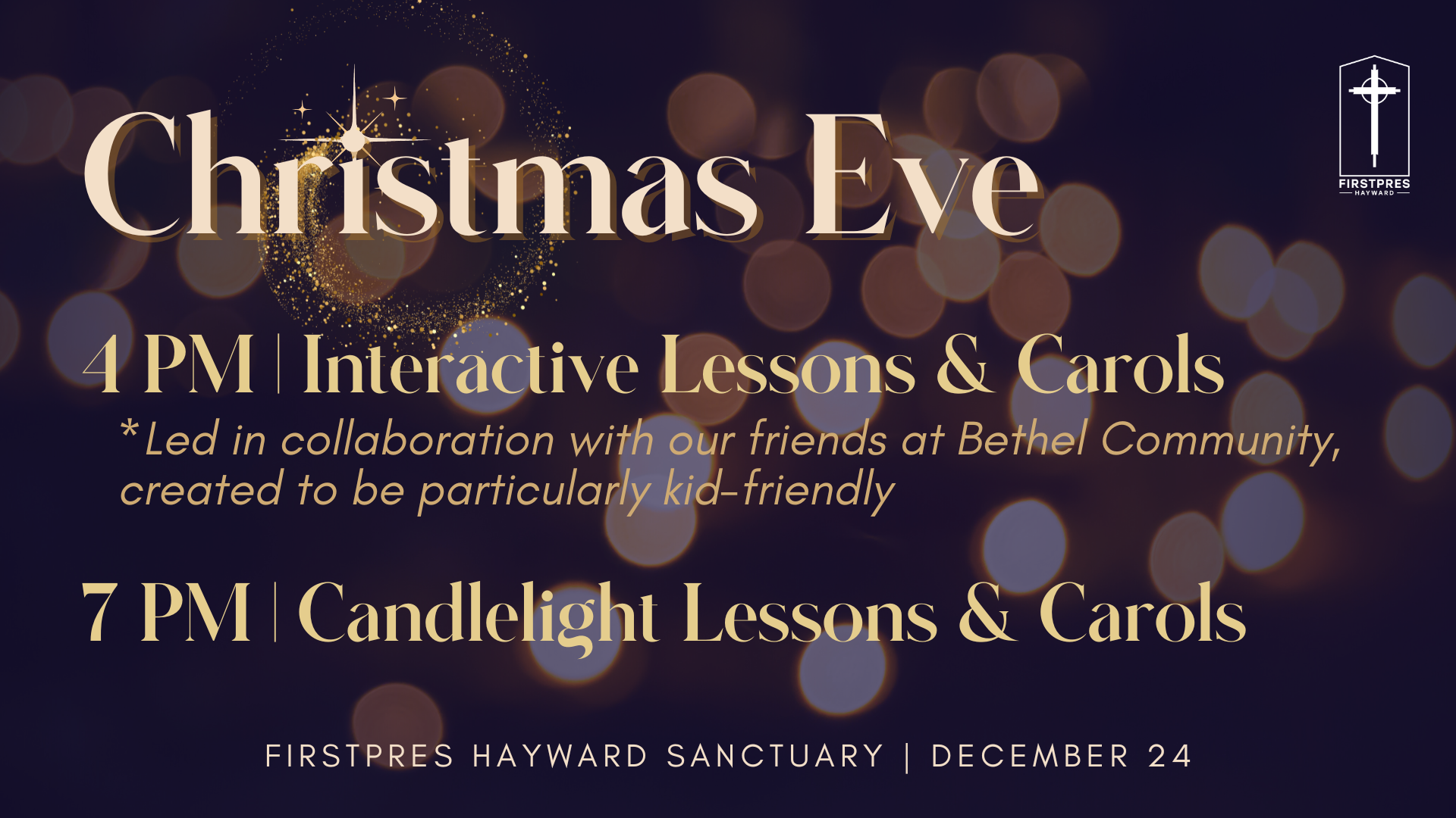 Christmas Eve Worship (All Welcome, Child-Centered!)