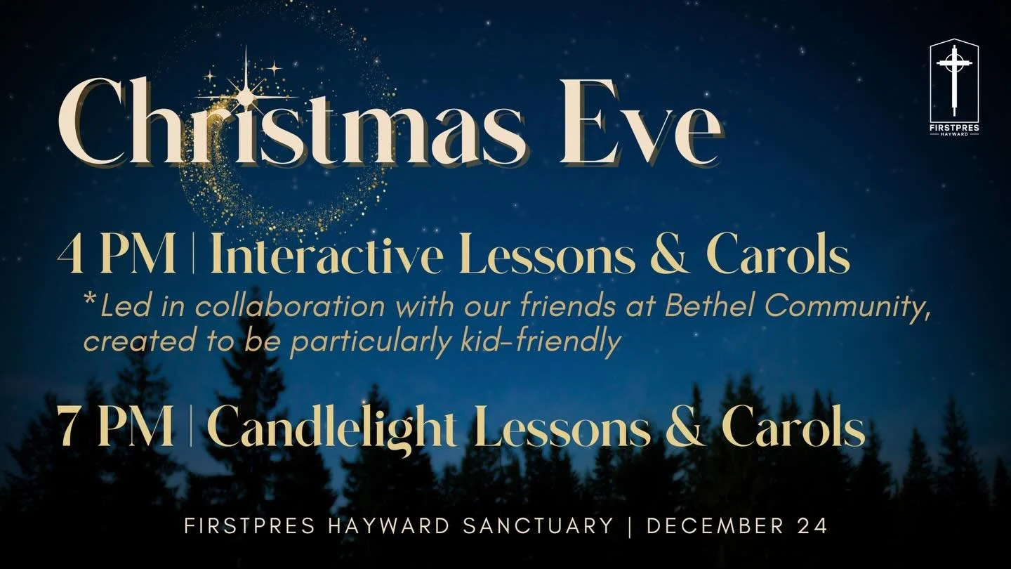 Join us! Worship with us at 4pm in a service that promises to be anything-but-silent. Come back at 7pm for a more meditative service of singing and scripture. We&rsquo;d love to see you 🎄#christmaseve