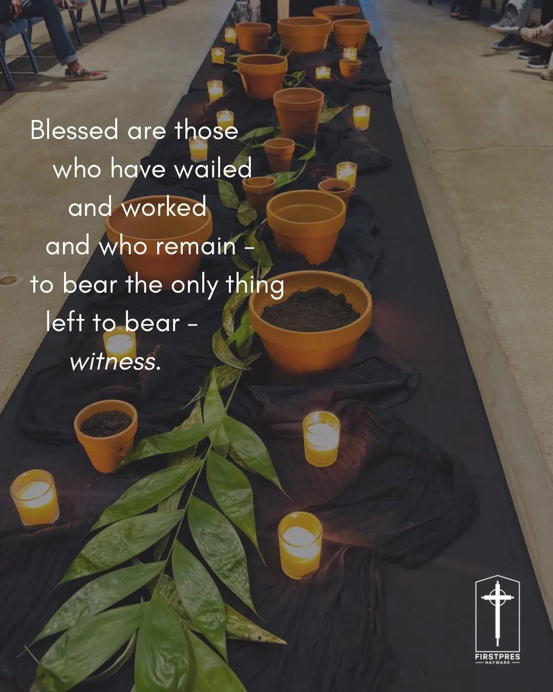 Broken. Poured. Finished. Hold on, dear ones. The dawn comes. #holywait #holdon