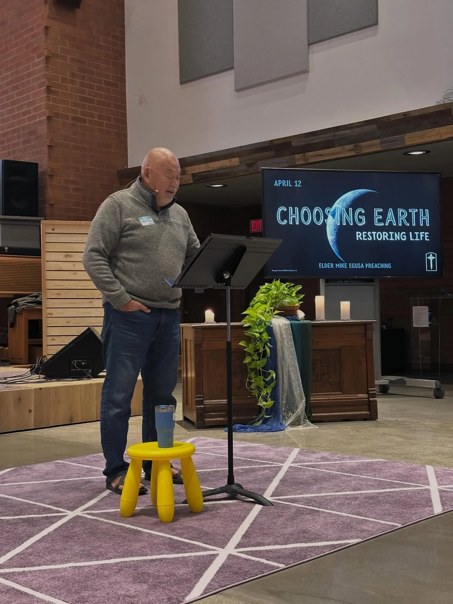 Welcome to Earth Month! It&rsquo;s no surprise our littlest worshippers welcomed this series with unintentional perfection. Bring your sacred leaf findings. Pause to play with roly-poly&rsquo;s. May we delight in creation, as praise to our Creator.  