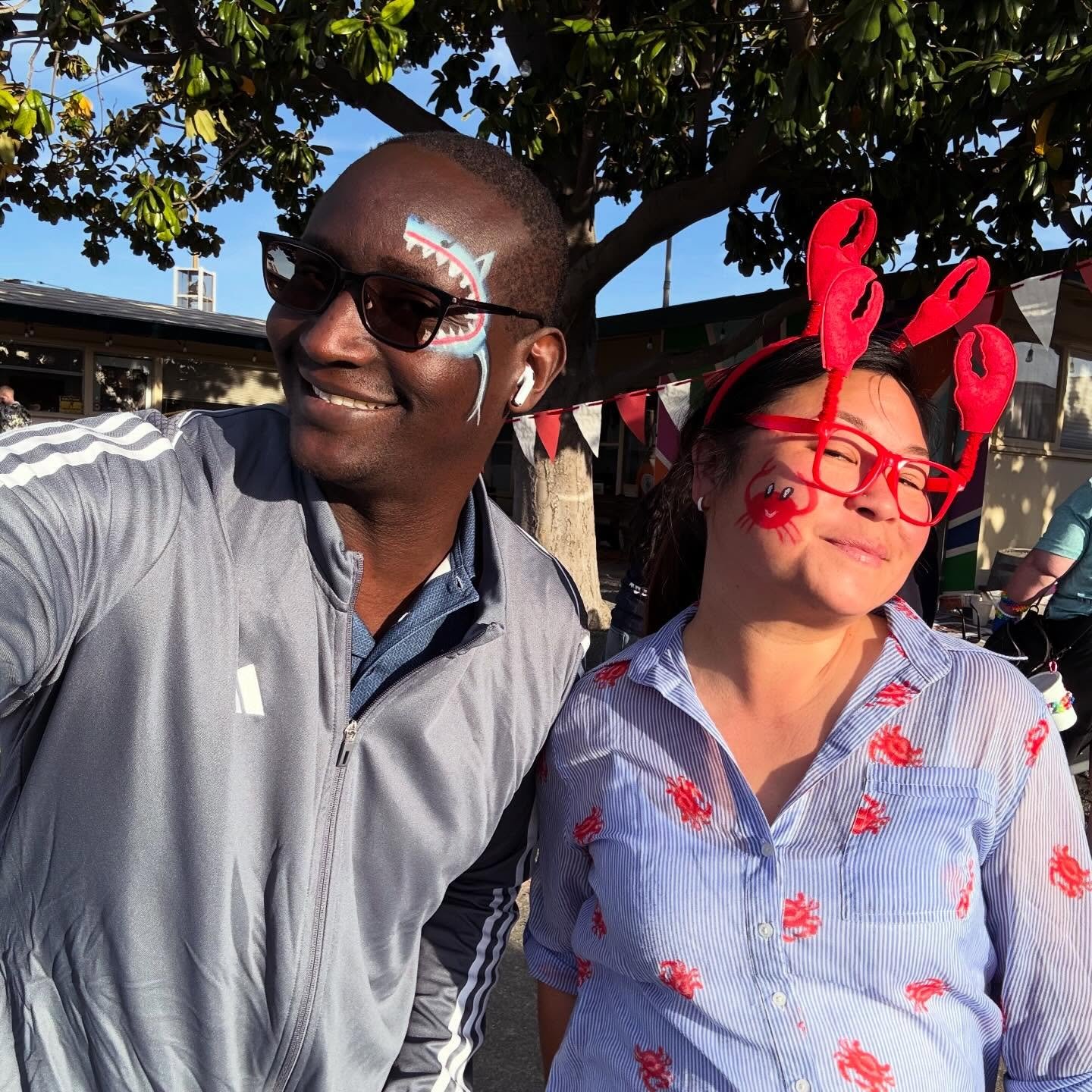 Growing together is best done when sticky with sugar and bubbles, and covered in face paint 🤗. #growingourgrove #springcarnival