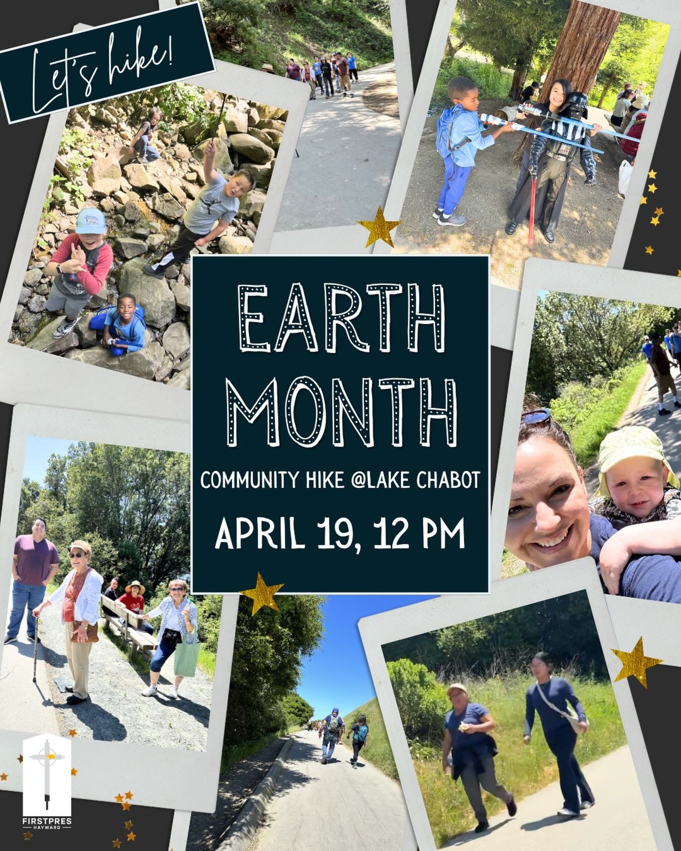 Let&rsquo;s hike! This Sunday we&rsquo;ll do our third year of congregational hiking! Our deacons have added some scavenger hunt challenges along the way. All welcome! Meet us at noon, at the workout station near the marina at Lake Chabot! #earthmont