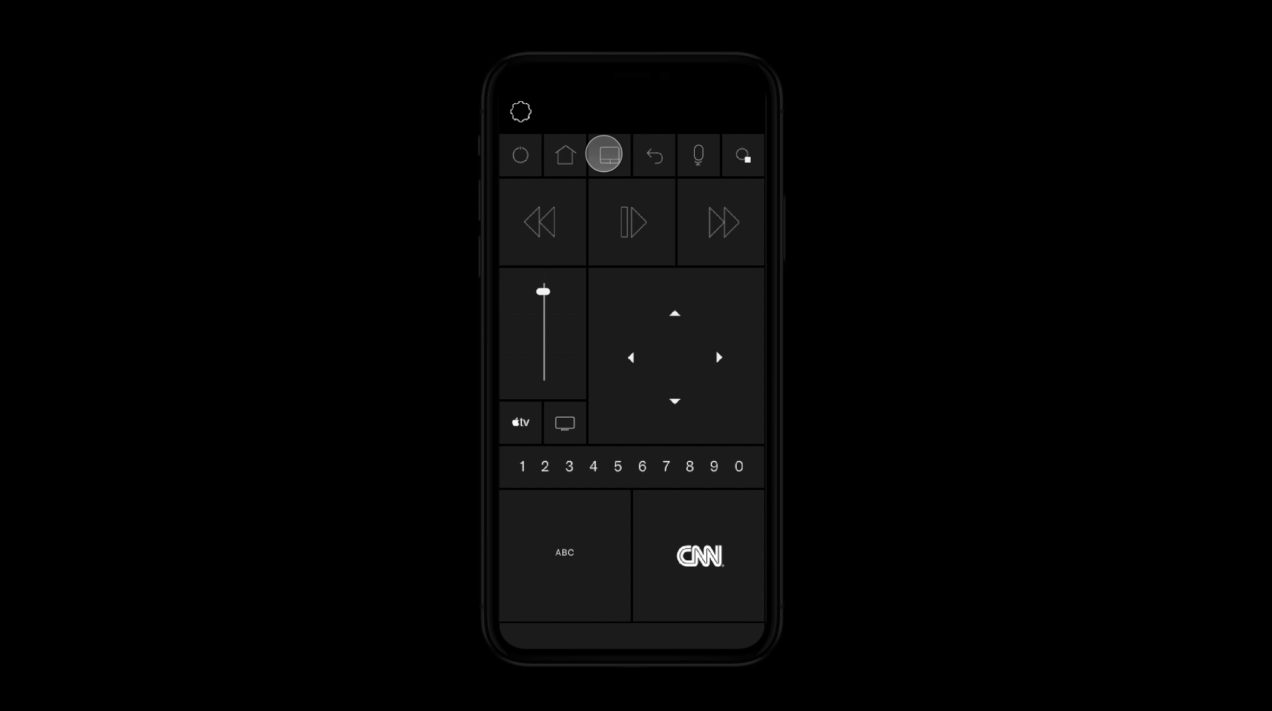Switch between different customized remotes. Organize remotes by people in your household, devices, or activity.