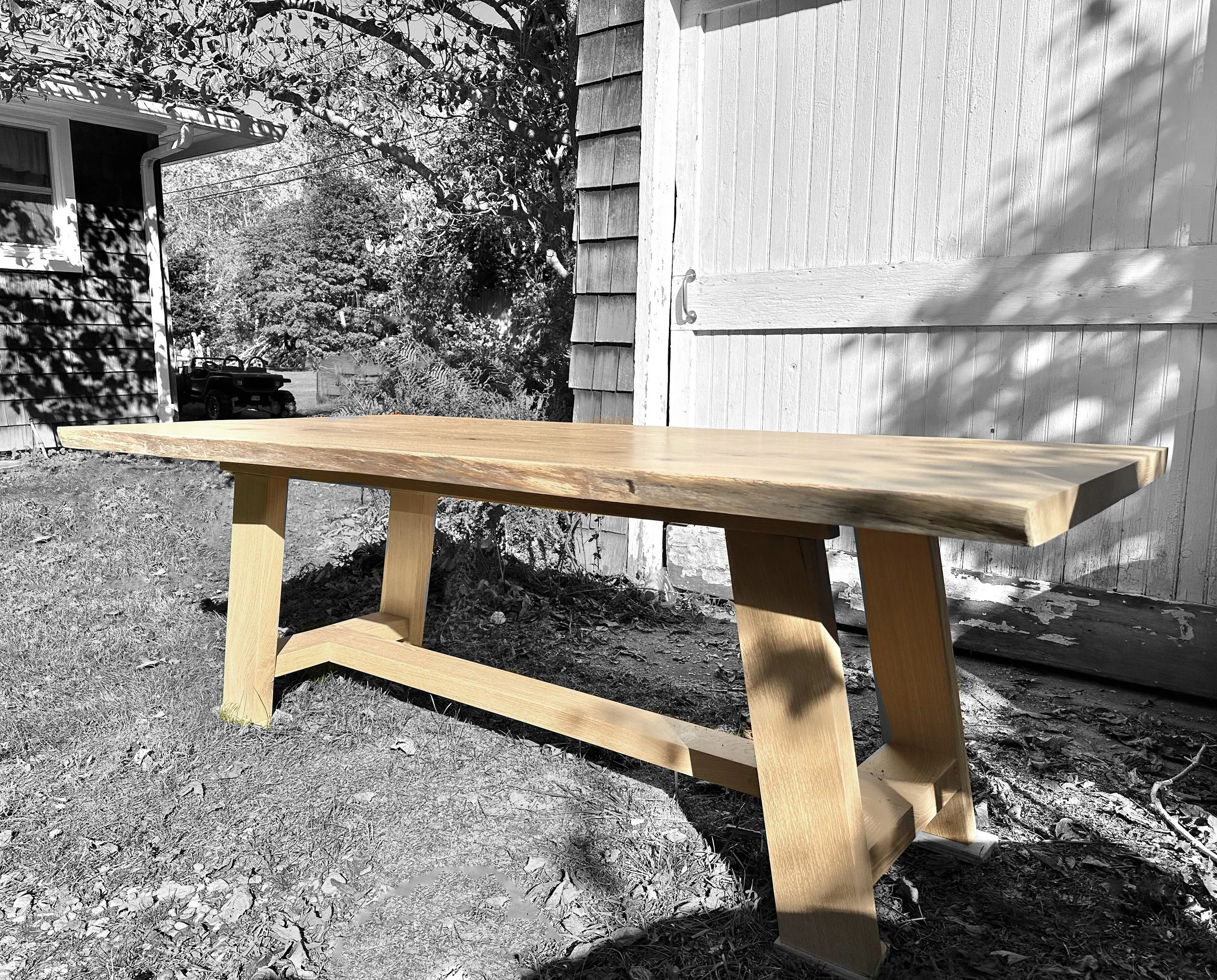 NOYAC WHITE OAK DINING TABLE
