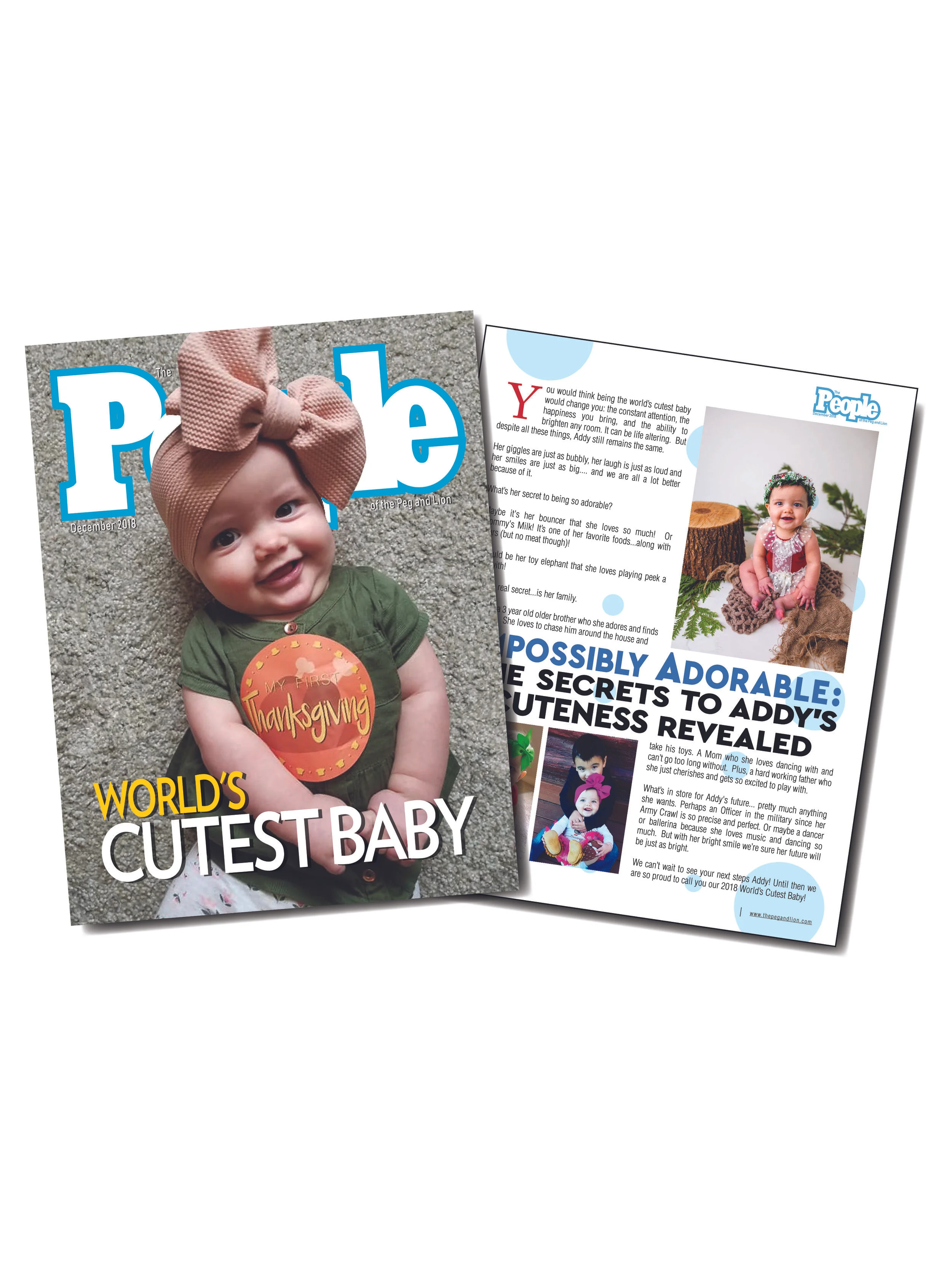 Magazine Cover + Custom Article from a Template 