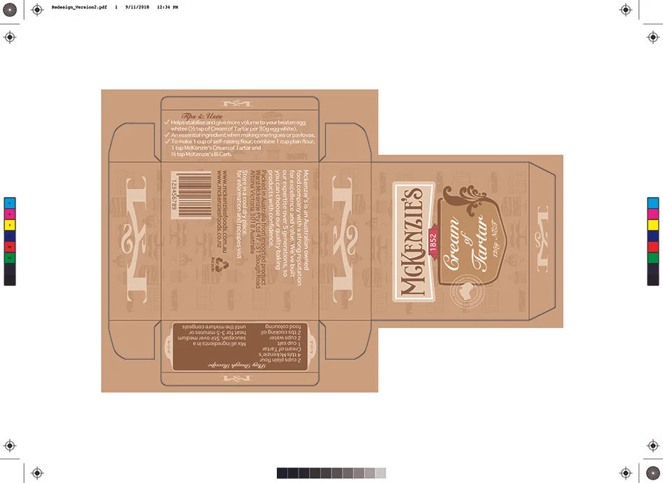 Packaging project to redesign product package - Adobe Illustrator & InDesign