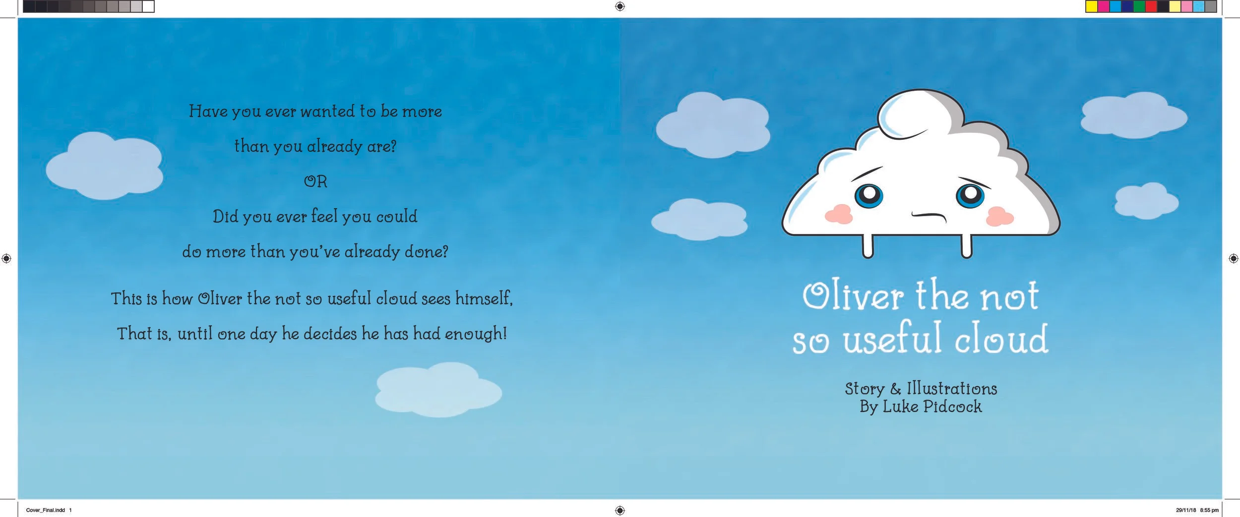 Story Book print layout project - Adobe Illustrator & InDesign