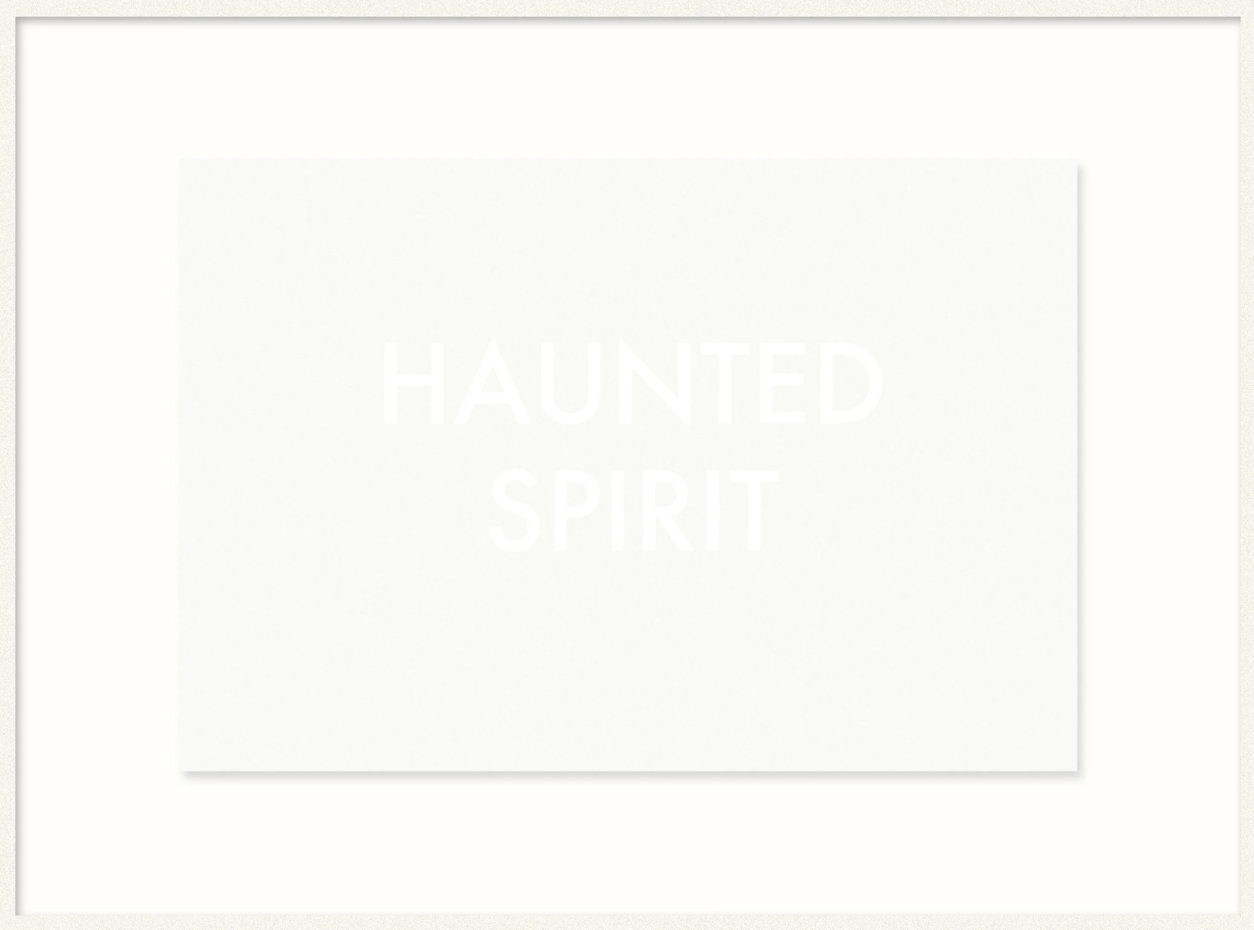 "Haunted Spirit"