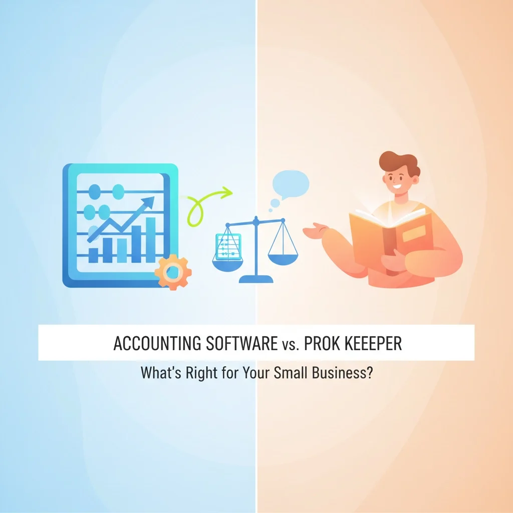Accounting Software vs. Professional Bookkeeper: What's Right for Your Small Business?