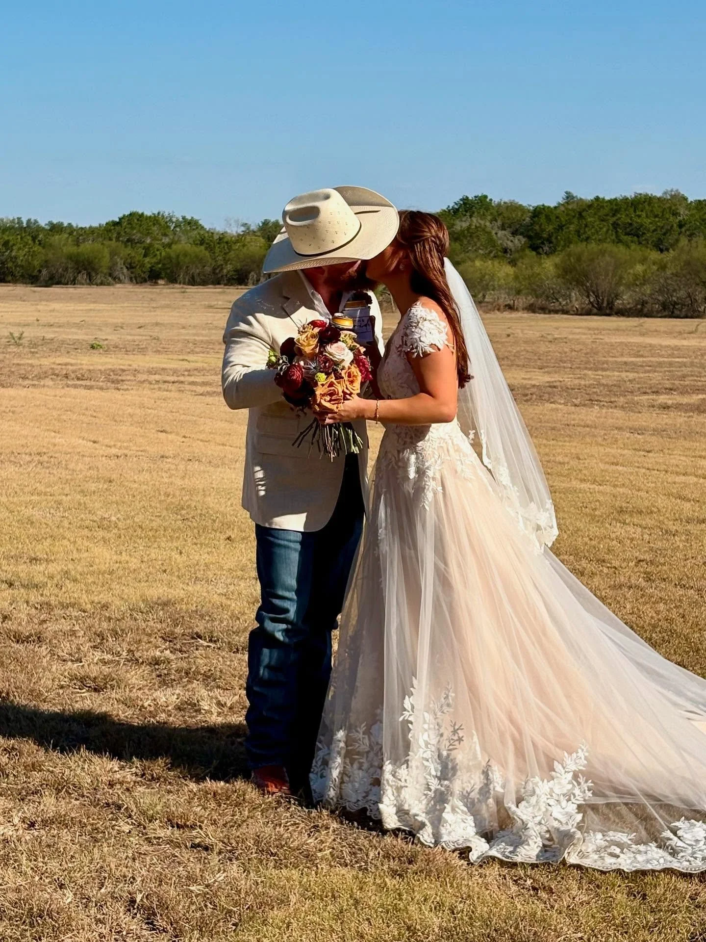 We had ourselves a good old fashioned Texas wedding yesterday complete with cowboy boots, a mariachi band, and line dancing. 

Congratulations to Scarleth (@escarbeche) &amp; Billy on tying the knot and two stepping their way into an unforgettable ev