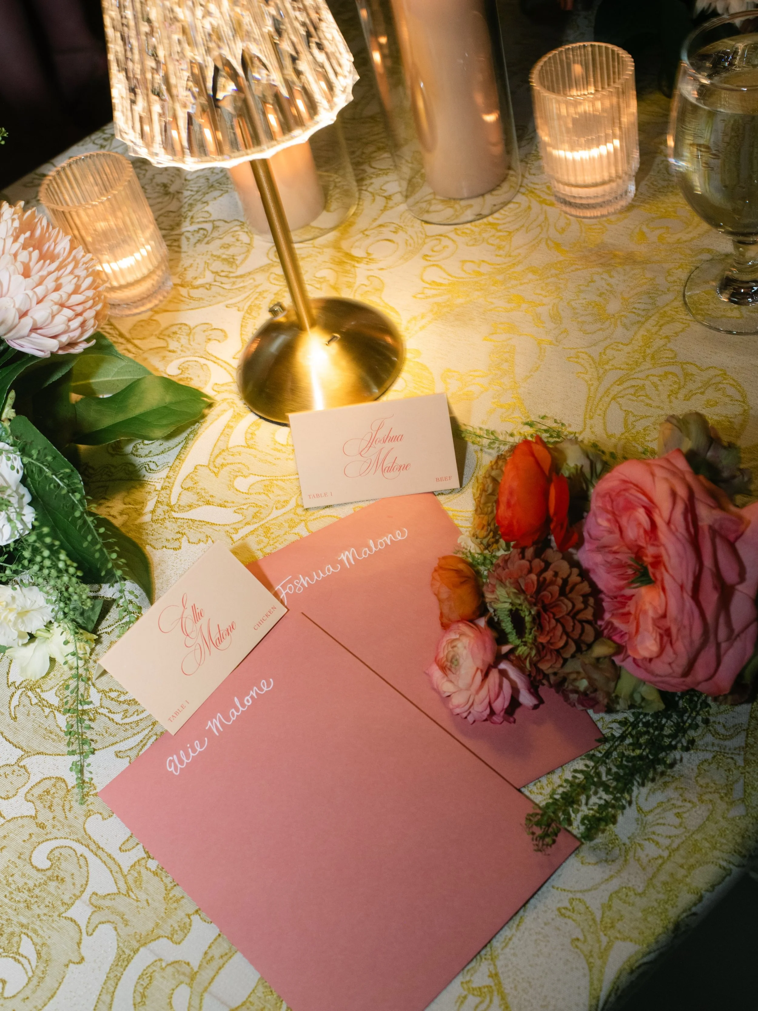 Still swooning over the thoughtful details from Ellie &amp; Josh&rsquo;s big day. 

One of the most unforgettable moments was watching everyone open letters that Ellie had handwritten to every single guest. 

As each loved one opened their note, you 