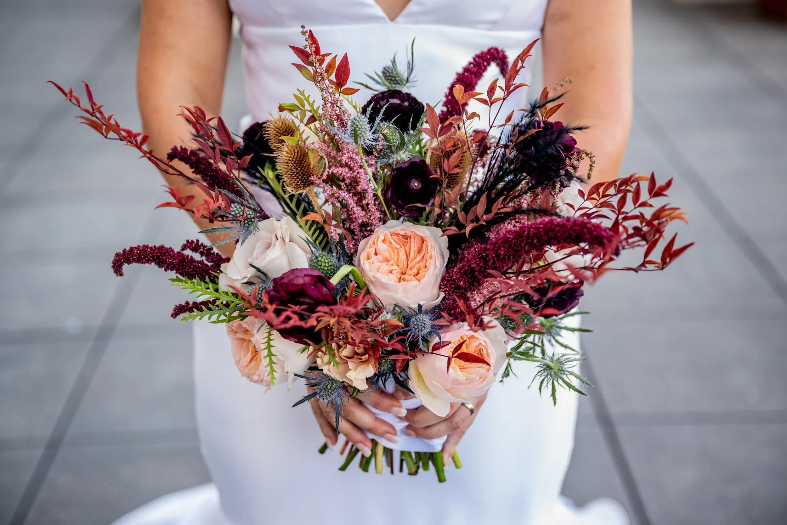 &ldquo;Till death do us part&rdquo; 

5 years ago, we had the honor of bringing Megan &amp; Jeff&rsquo;s wedding day to life, from their unique theme to the florals that helped bring their vision together! Their &ldquo;death do us part&rdquo; theme w
