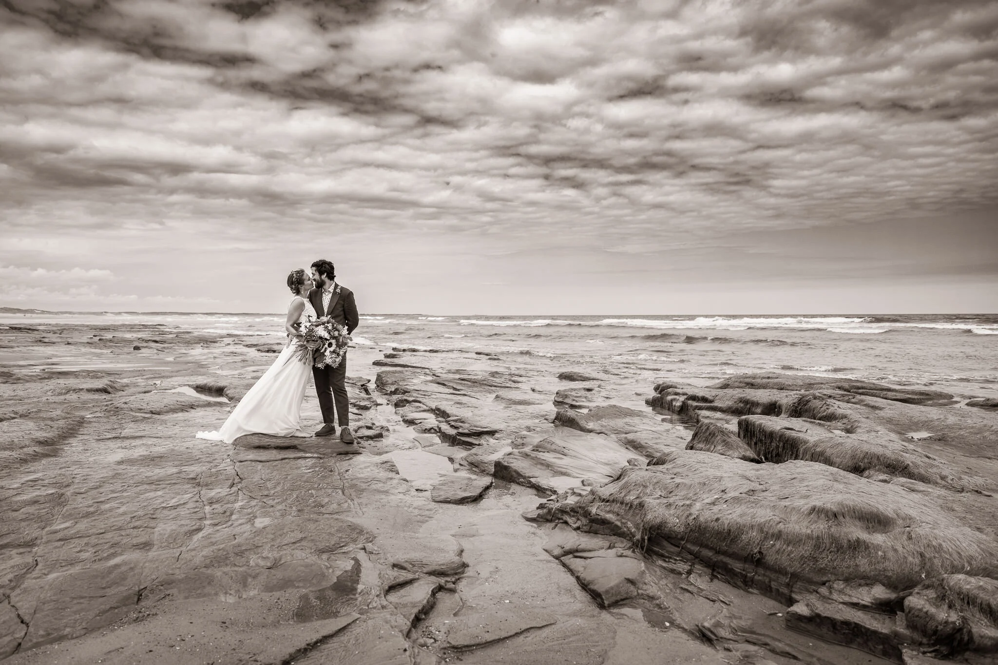 Barn on the Bay wedding photographer, Northumberland