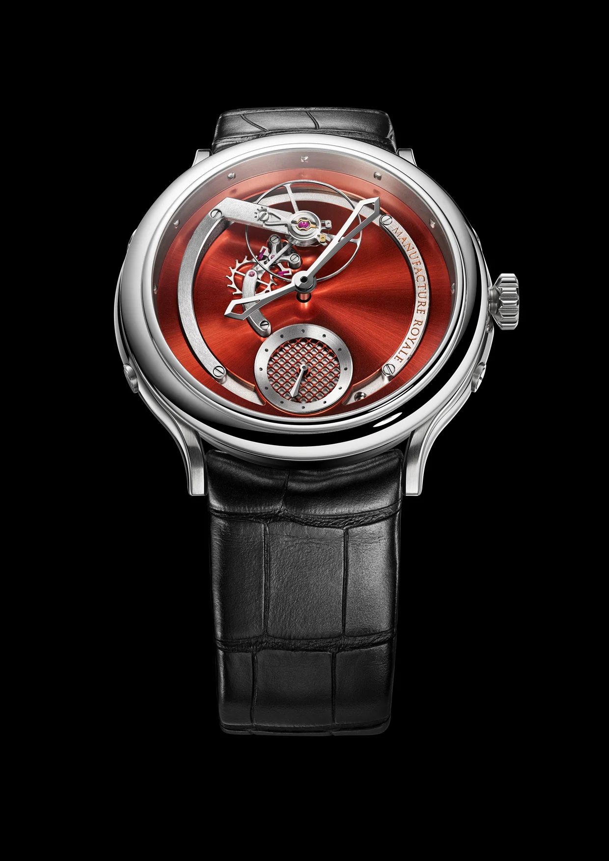 1770 Royal Red Dial Voltige Steel