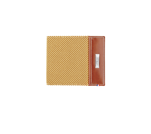 S.T. DUPONT LINE D FENDER LEATHER 8 CREDIT CARD HOLDER — The