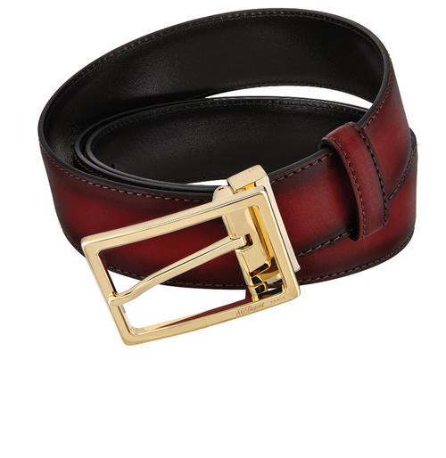 S.T. DUPONT ATELIER LEATHER BELT COLLECTION - 35 MM — The