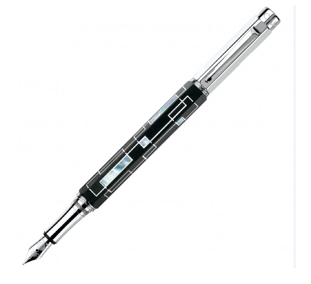 Caran d'Ache Limited Edition Link 1 Series Mother-of-Pearl & Ebony Fountain Pen