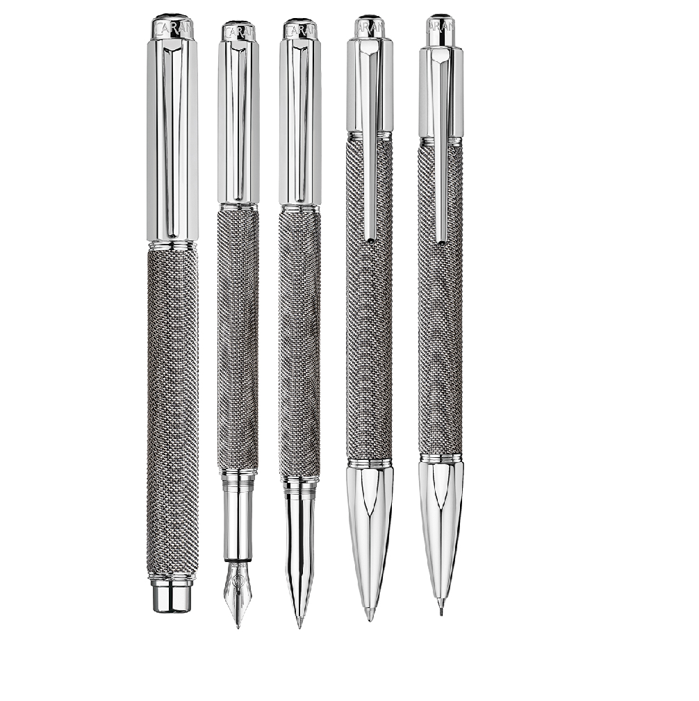 Caran d'Ache Varius Ivanhoe Silver Rhodium Plated Collection