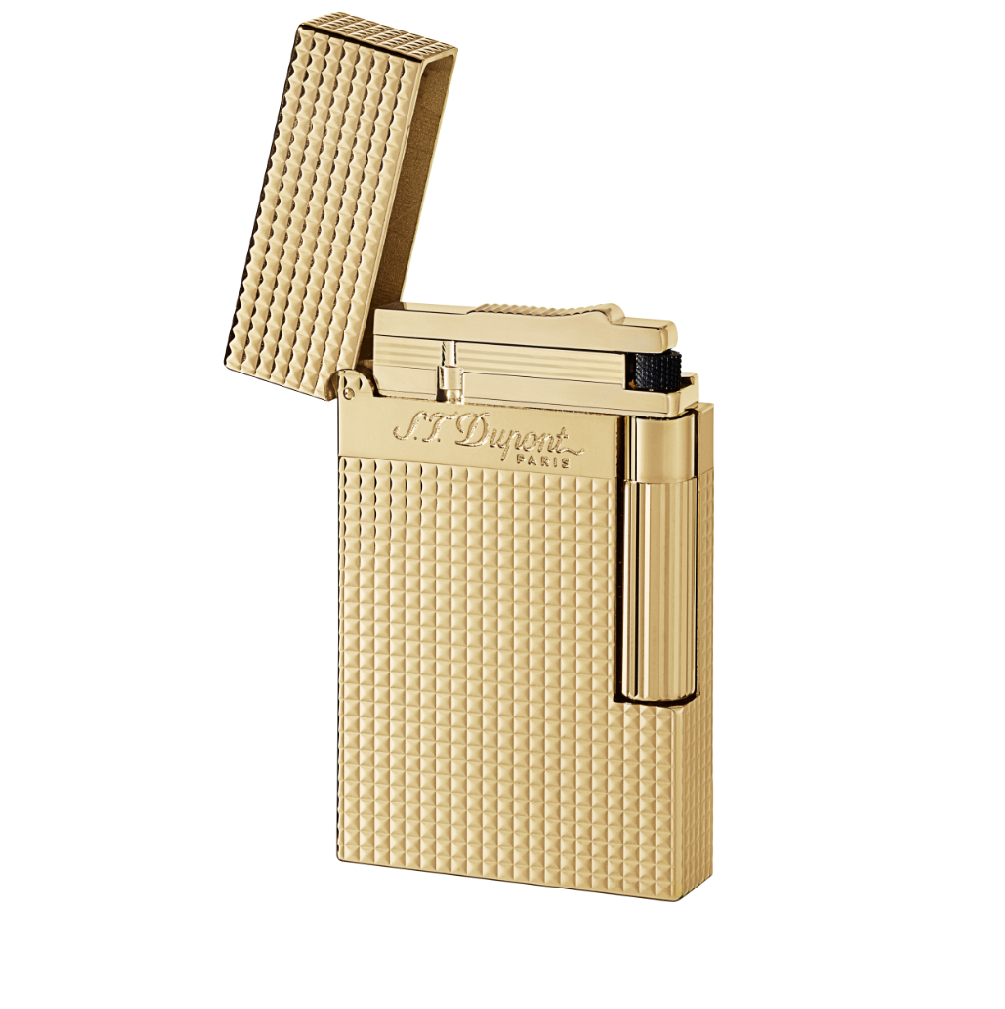 ekstra data privat S.T. DUPONT LIGNE 2 DIAMOND HEADS GOLD FINISH LIGHTER — The Lifestyle |  Curated Luxury 