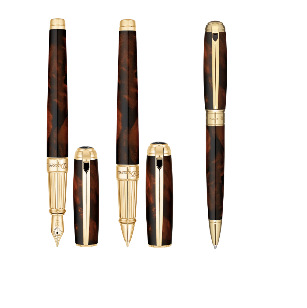S.T. DUPONT LINE D ATELIER LARGE BROWN 2018 MODEL COLLECTION — The
