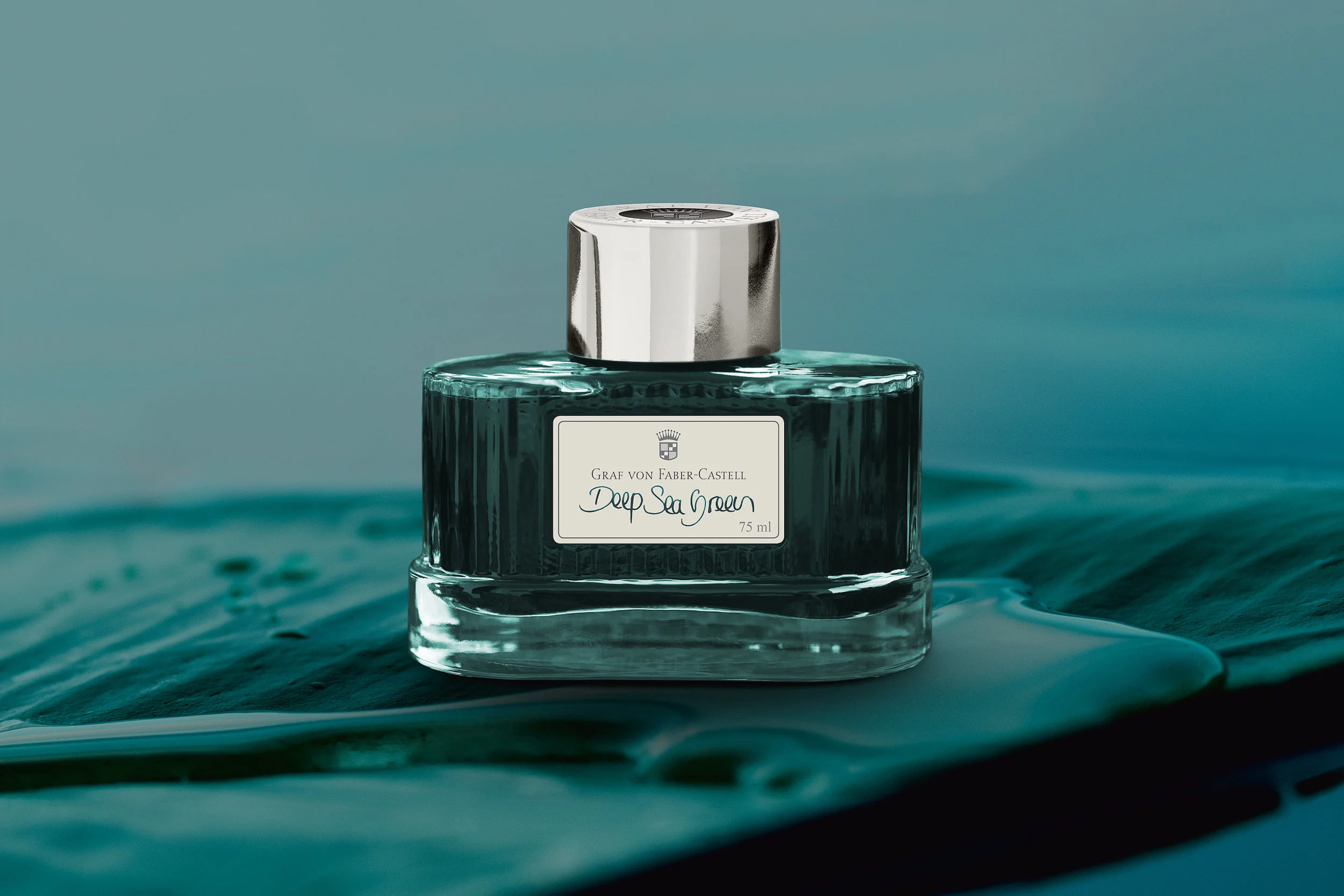 Graf Von Faber-Castell Ink Bottle Deep Sea Green 75ml