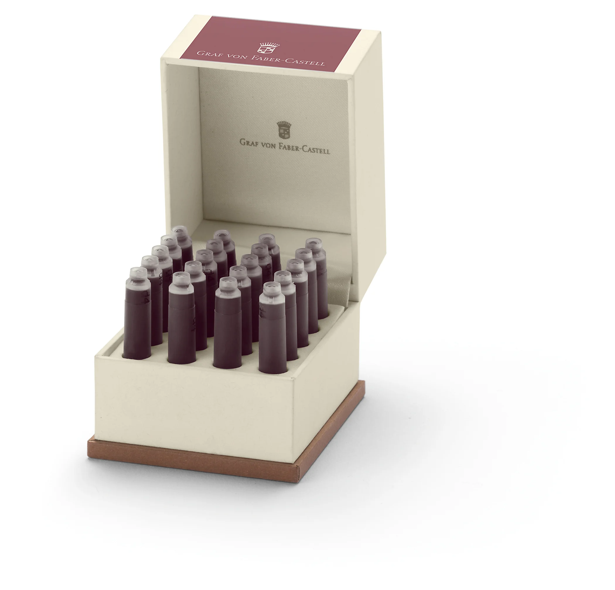 Graf Von Faber-Castell Ink Cartridges Garnet Red (20 Pack)