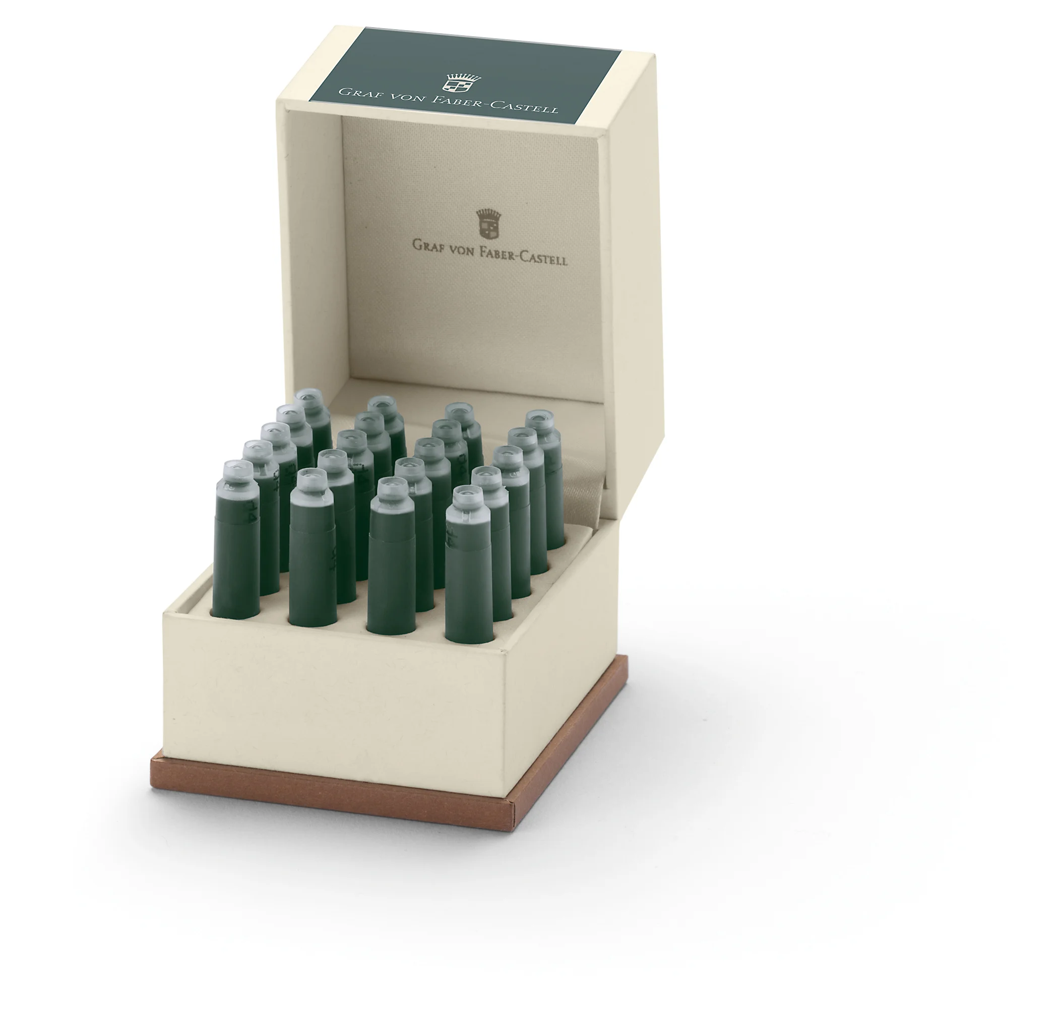 Graf Von Faber-Castell Ink Cartridges Deep Sea Green (20 Pack)