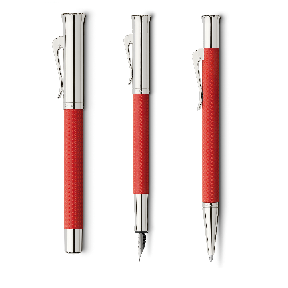 Graf Von Faber-Castell Guilloche India Red Collection — The