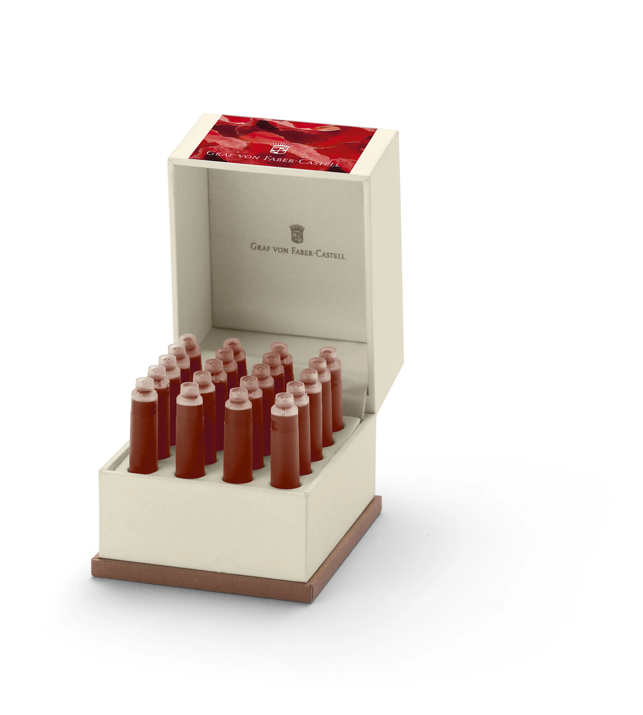 Graf Von Faber-Castell Ink Cartridges India Red (20 Pack)