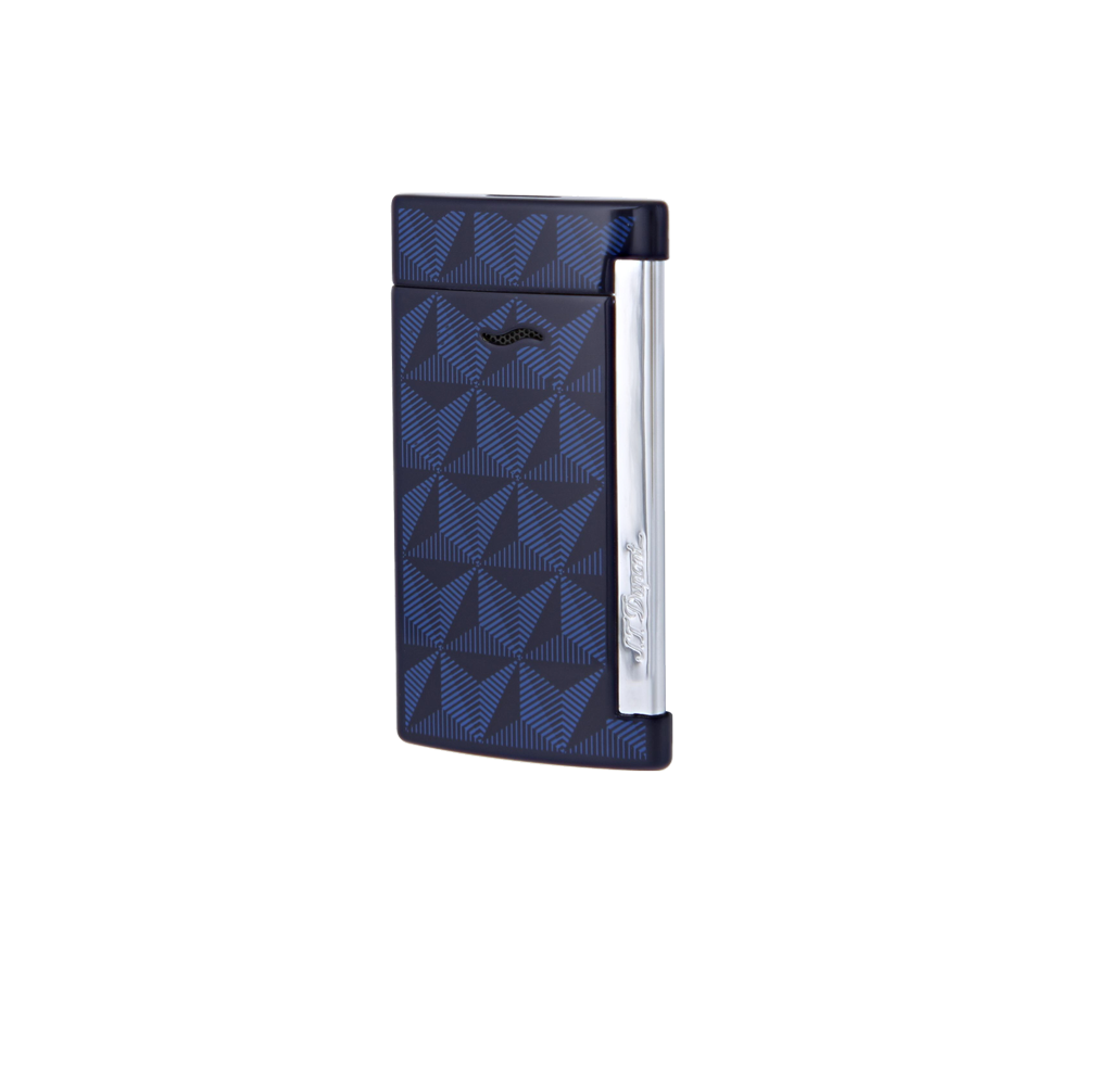 S.T. Dupont Slim 7 Firehead Blue Lighter (2019 Release).png