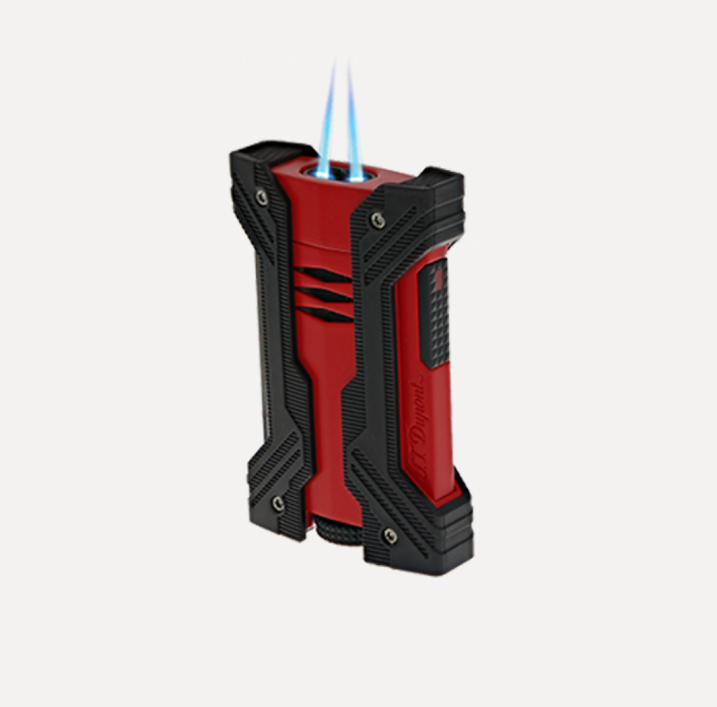 S.T. DUPONT DEFI XXTREME BLACK & MAT RED LIGHTER.png