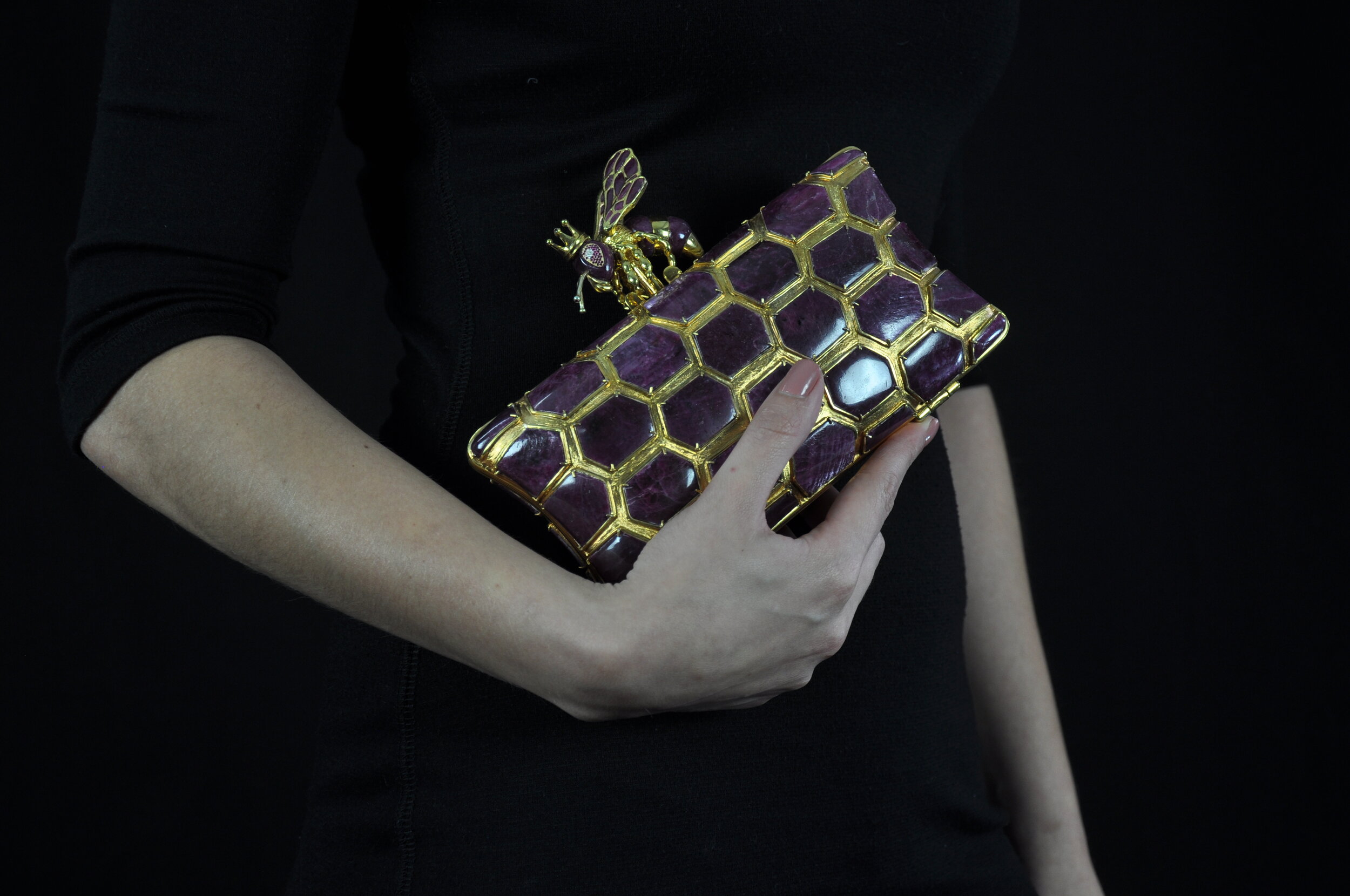 L'aquart Queen Bee Ruby Clutch