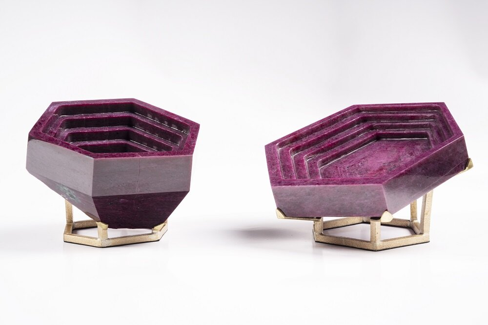 L'aquart Ruby Hex bowls