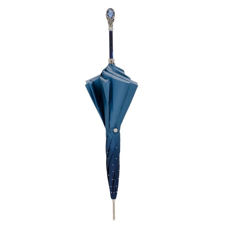 BLUE SWAROVSKI® UMBRELLA DOUBLE CLOTH