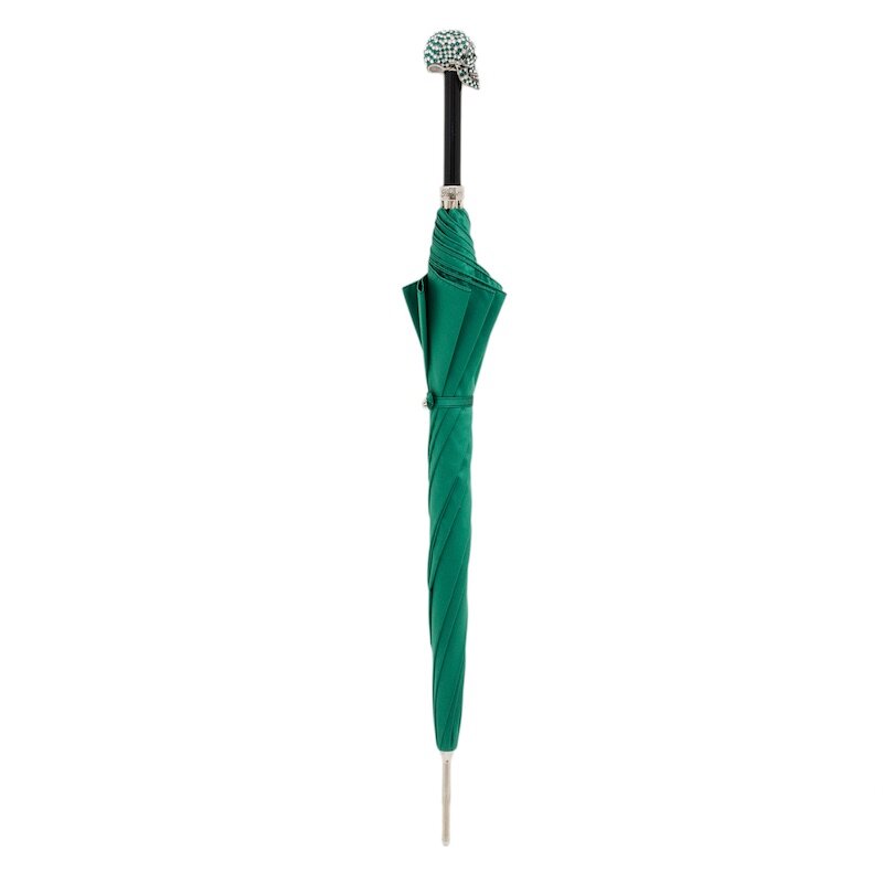 GREEN SWAROVSKI® SKULL UMBRELLA