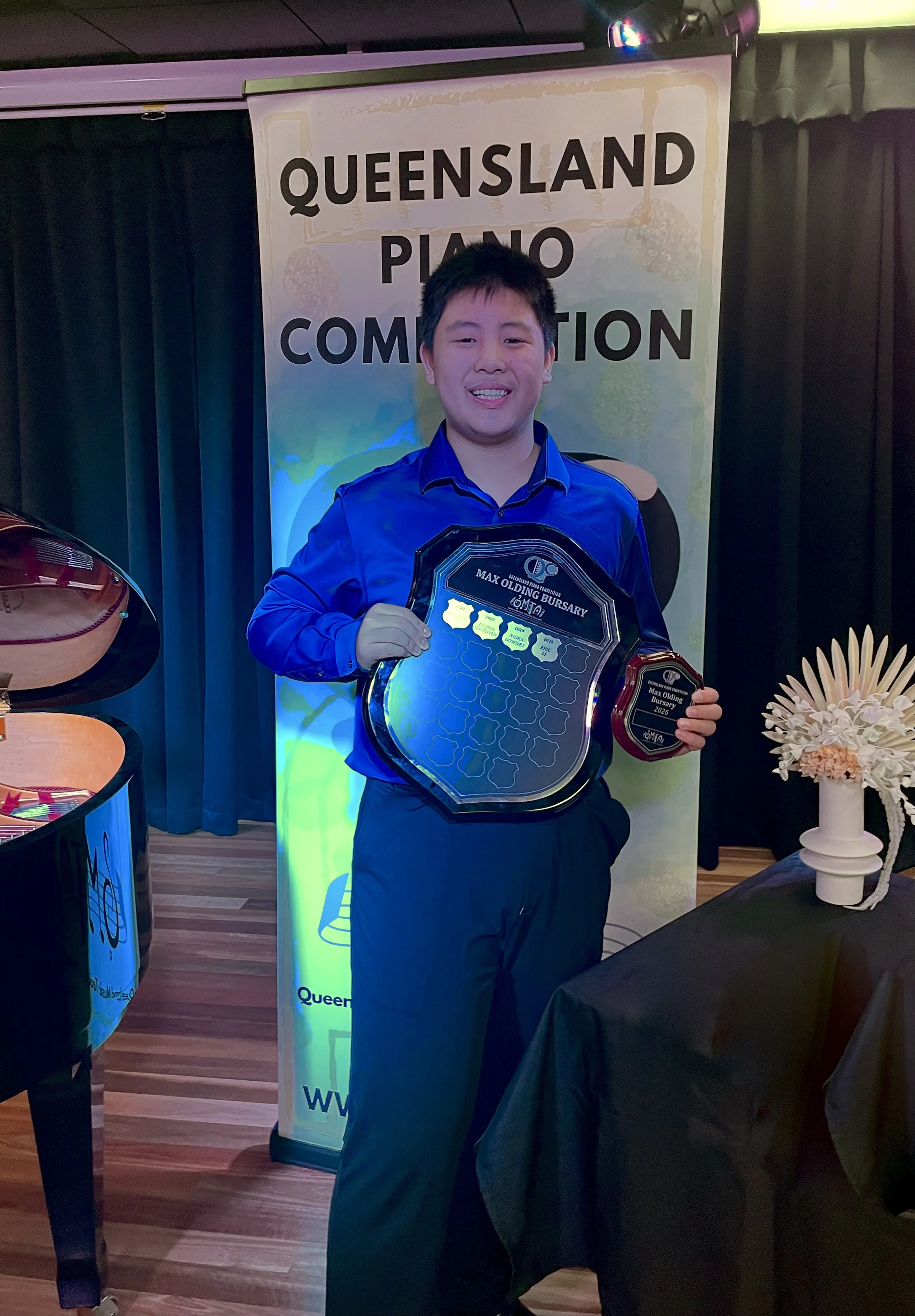 Max Olding AM Bursary Winner - Samuel Wu