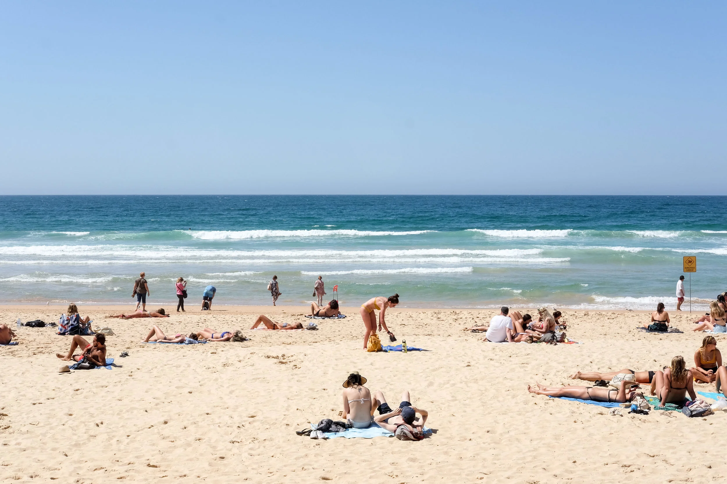 Manly Beach Less crowded than Bondi, and therefore potentially less pretentious, Manly offers that classic Australian day out - sand, surfers and sun. Disembark at Manly Pier and have a wander around this small beach-fronted suburb before grabbing an ice cream at one of the many beach side offerings. There are loungers and umbrellas for hire at the beach if your tan is sufficiently topped up, and plenty of fish and chip options nearby if the sea air tickles your fancy.