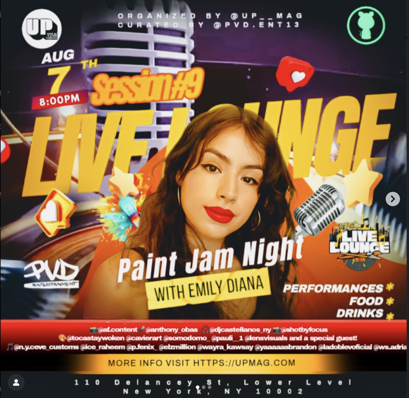 Upmag's Music and Live Painting Event