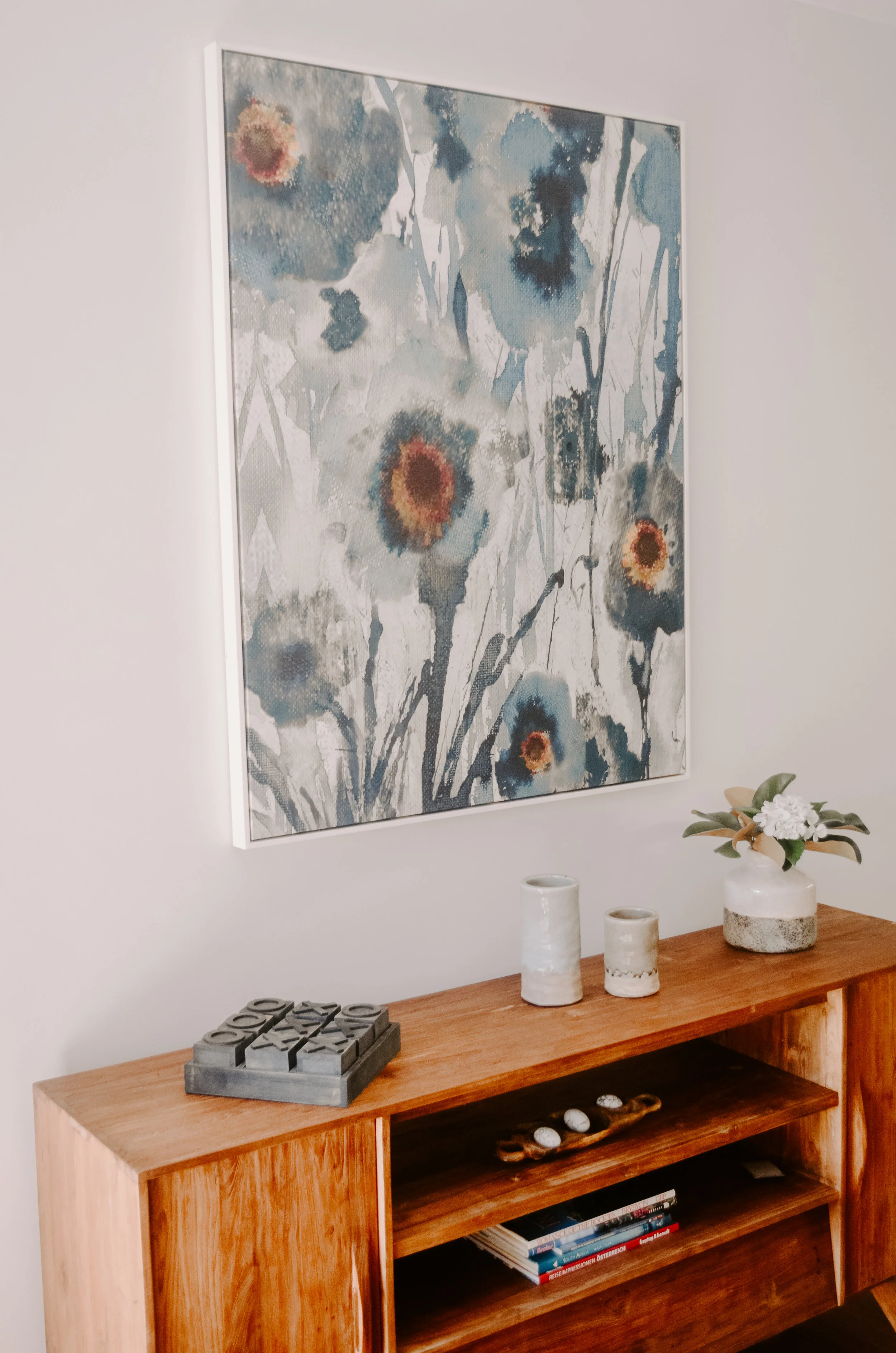 Stunning sideboard and custom artwork