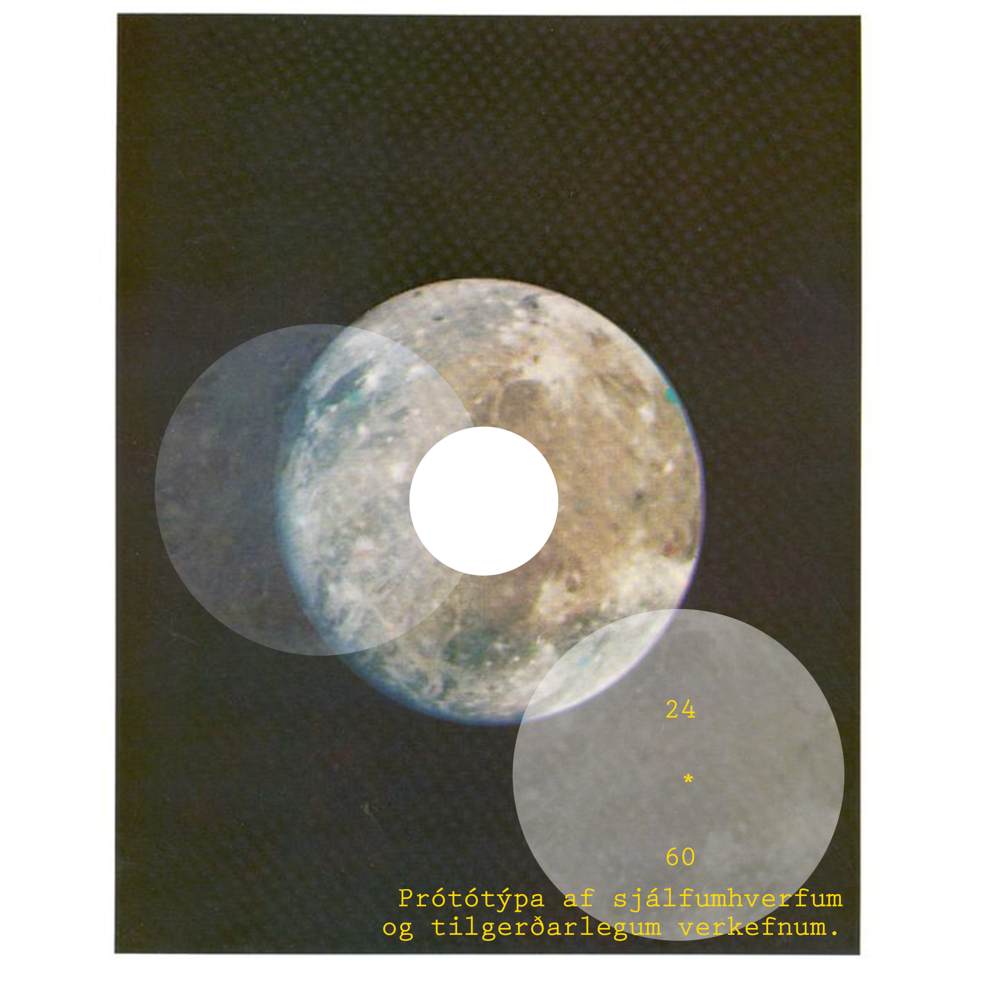 Cover of a zine I did, with photos from NASA.