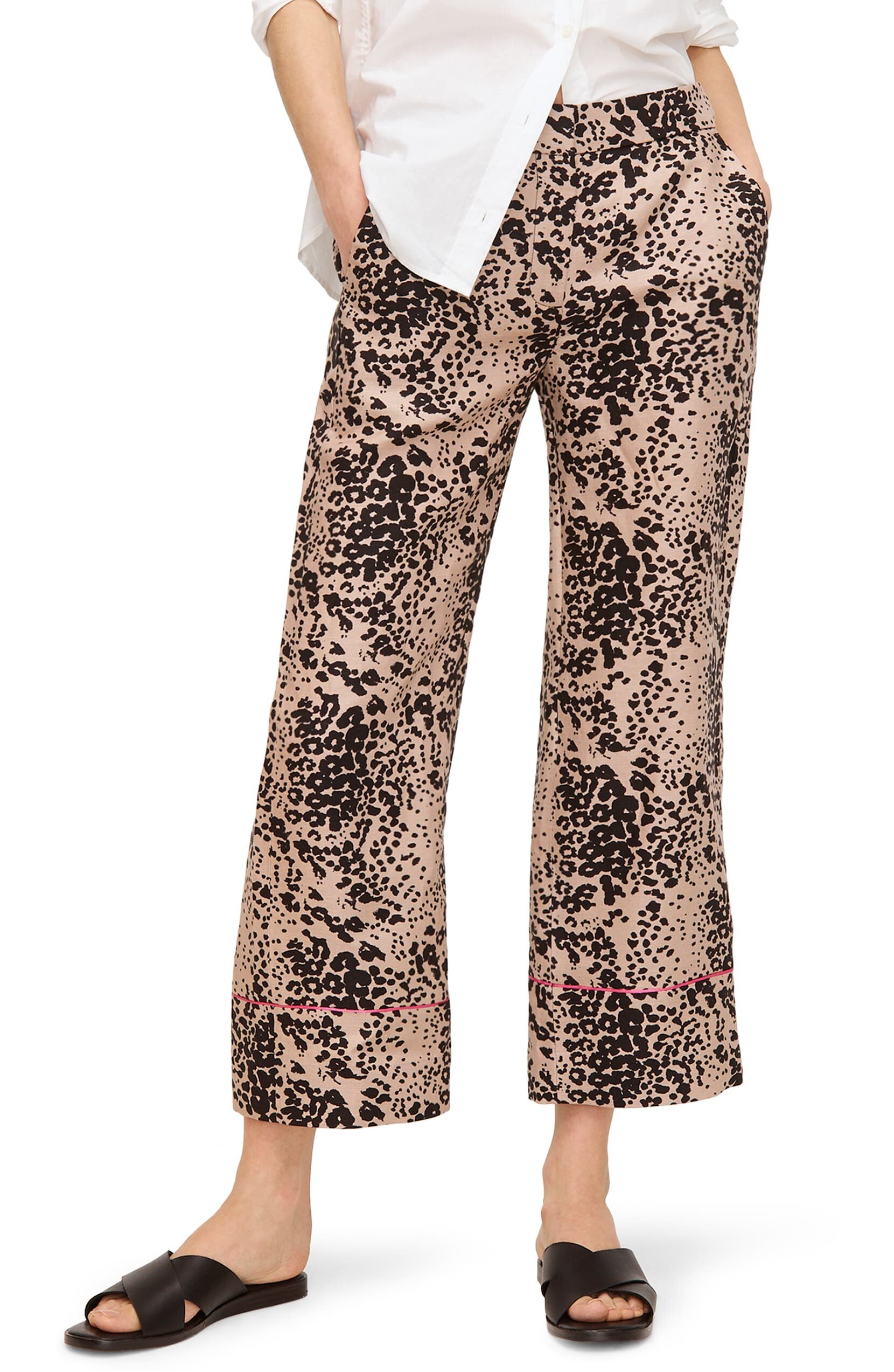 Wrinkle resistant animal print pants are your new everyday favs