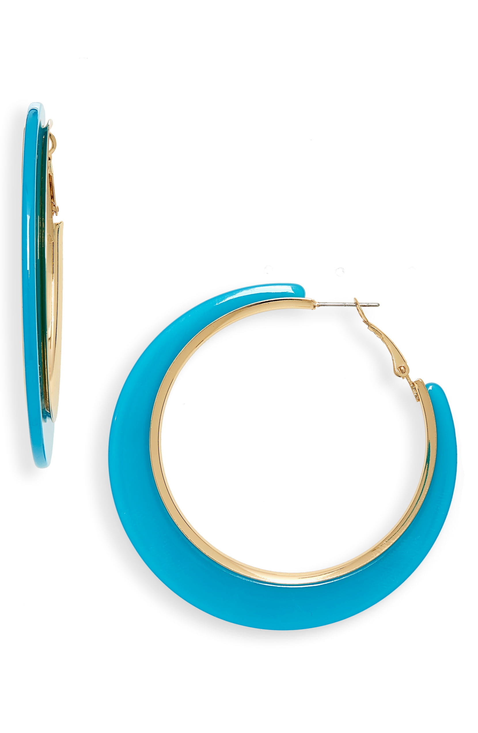 It's impossible to be depressed when you are wearing bold hoops that cost under $10. Try it. You'll see.