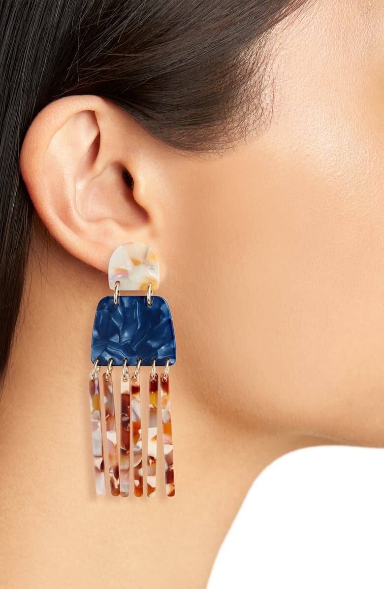 Looking for a fashion conversation despite being on Zoom? These earrings will initiate one. 