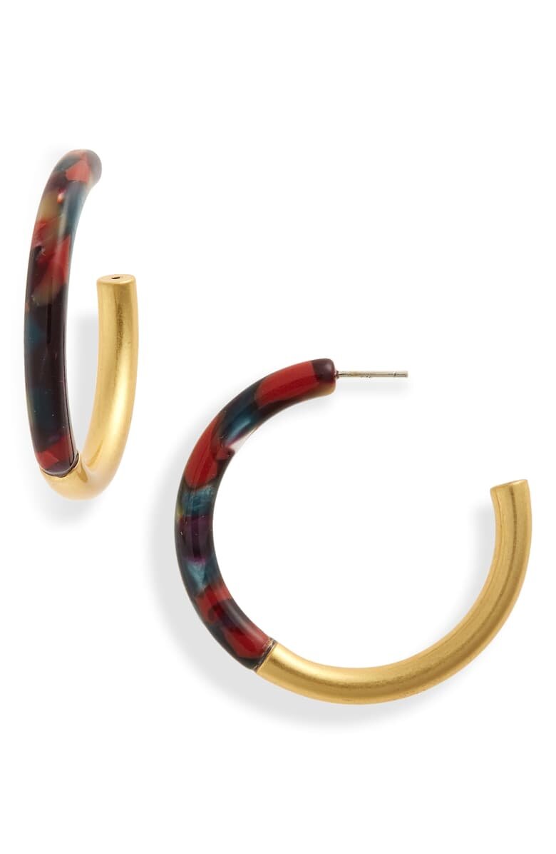 Express Yourself with Neutral Madewell Hoops that are anything but boring.