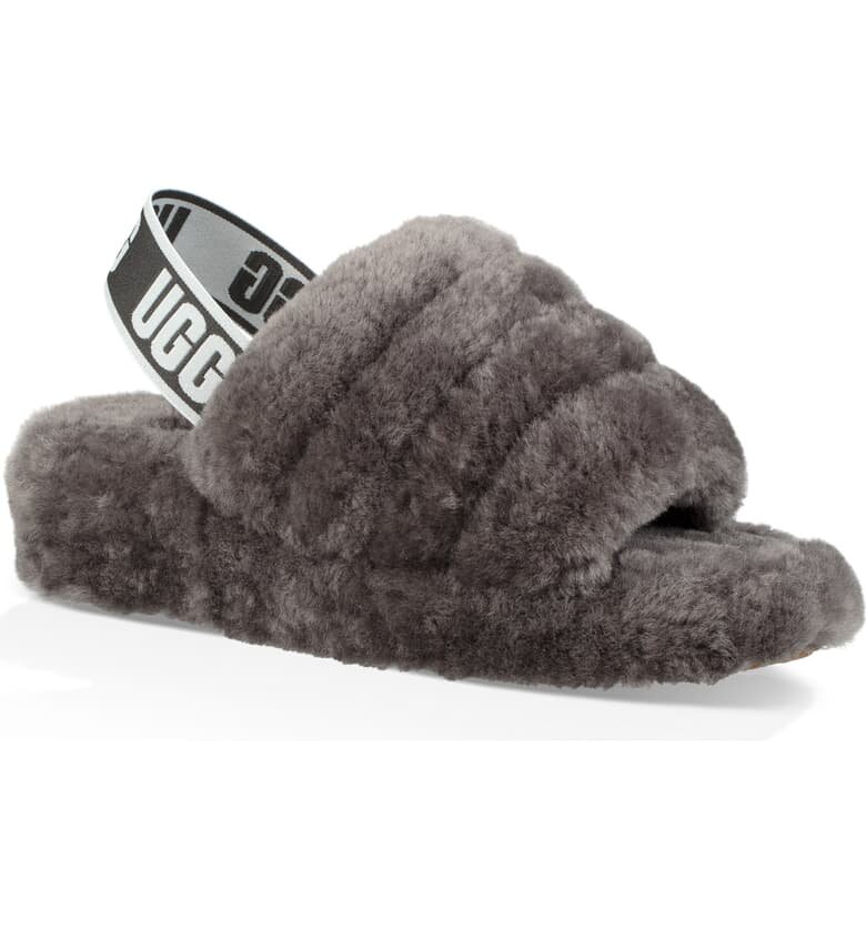 Skip your socks with sandals and go for a furry slide. Full disclosure: this could make your feet sweaty, but you can think of that as the first sign of spring or is it summer....