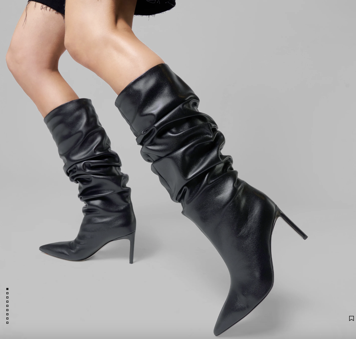 Knee High Boots Current Boot Styles Black Suede Block Heel Knee