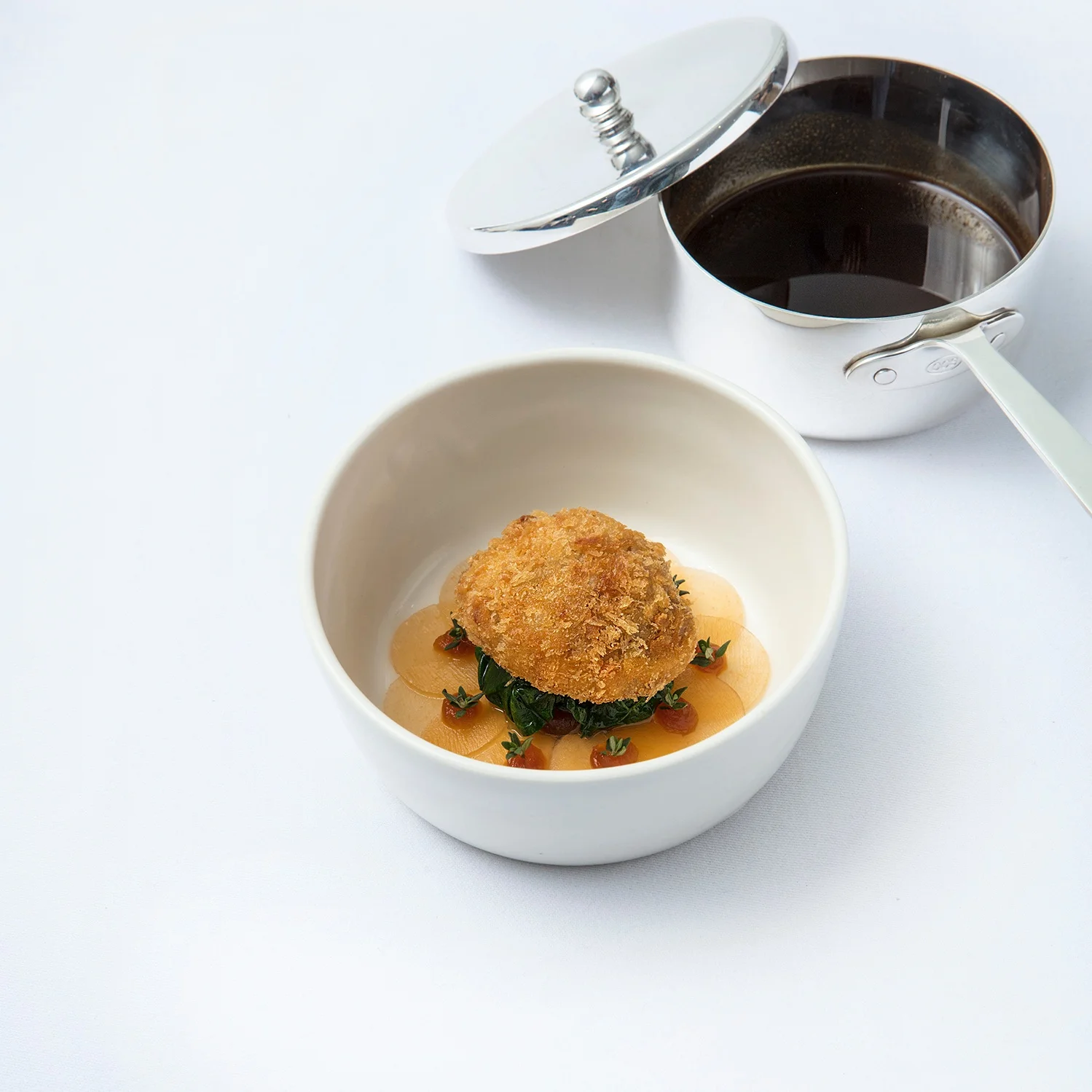 Lamb sweetbread with jus